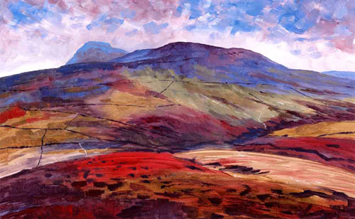 Plover Hill and Penyghent from Horse Head Pass  -  Yorkshire Dales. Keith Melling