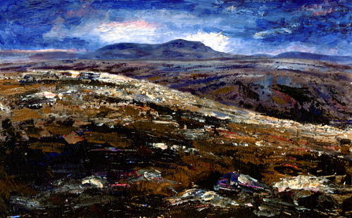 On Norber -  Across Crummackdale to Penyghent  -  Yorkshire Dales. Keith Melling
