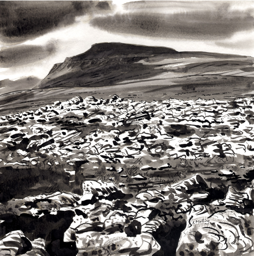 Ingleborough from Grey Scars  -  Yorkshire Dales, Keith Melling