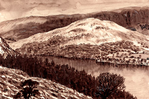 Across Ullswater to Hallin Fell  -  Lake District. Keith melling