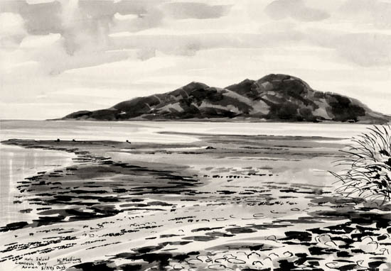 Holy Island and Lamlash Bay, Arran - Scotland. Keith Melling