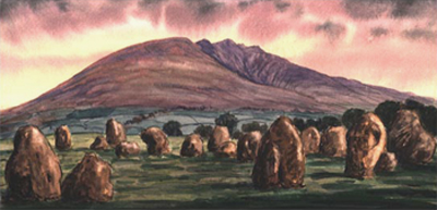 Blencathra from Castlerigg Stone Circle